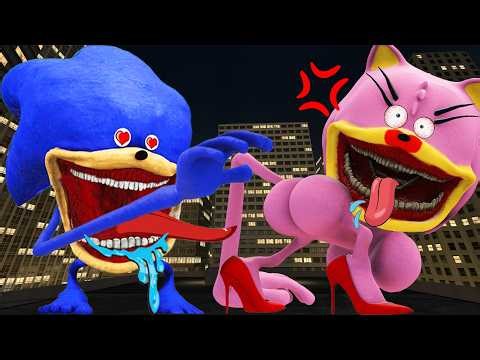 ALL SHIN SONIC TAPES FAMILY VS SHIN AMY SONIC TAPES LOVE STORY in Garry's Mod!