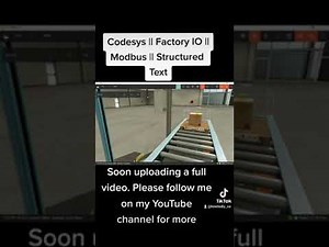 BASIC SORTING STATION || STRUCTURED TEXT || MODBUS CODESYS || FACTORY IO