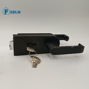 [Hot Item] Stainless Steel Glass Handle Lock High Partition Single Glass Door Lock