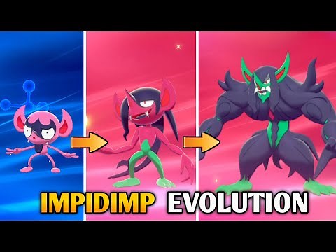 How To Evolve Impidimp Into Morgrem And Grimmsnarl In Pokemon Sword & Shield | Galar Pokedex