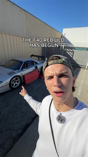 The first we’ve posted about this!!! Who remembers the fateful crash last June? #f40 #rebuild #ferrari #supercar #hypercar