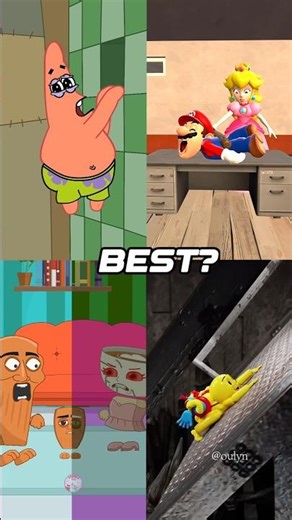 Aaaahhh Help Me 😭🤣 (Animation MEME) #funny #memes #spongebob #shorts #cartoon #mario #supermario