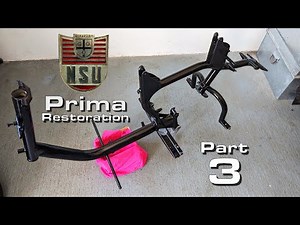 NSU Prima Restoration Part 3 - Wheel and Frame Repairs