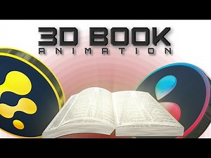 Fusion Basics Tutorial - 3D Book Open Animation | No Plugins | Davinci Resolve | Free download