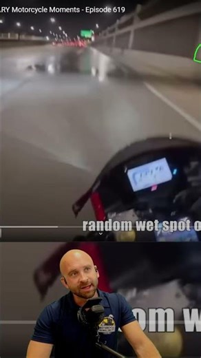 Why You See Water On The Highway #motorcycle #motorcyclecrash #motorcycletips #shorts