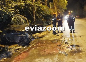 Τραγωδία στην Χαλκίδα – Φονική σύγκρουση οχημάτων με δύο νεκρούς (ΦΩΤΟ-BINTEO)