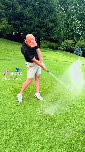 Playing in the soup! #golf #rain #golftiktok