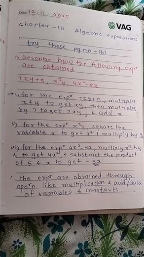 cbseclass7 #cbsemaths #ncert #chapter10 #algebricexpression #try these #youtubeshorts #youtube