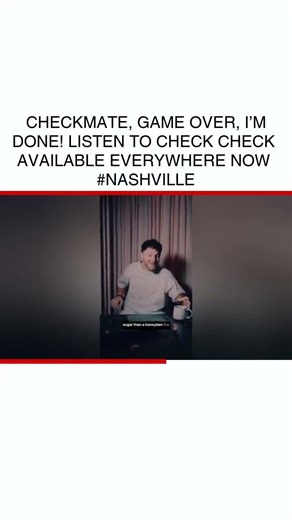 Checkmate! Game Over 🎶 Listen to "Check Check" Now! 🔥 #NashvilleMusic #CheckCheck