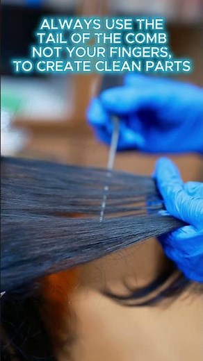 How to section hair for colouring?