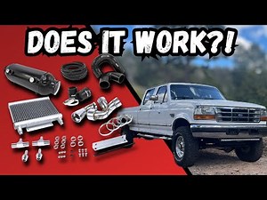 Dieselsite Water to Air Intercooler for the 7.3 PowerStroke - And Modifications - Does it Work?!