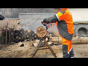 Stihl MS 250 - 260 first start , first cut .