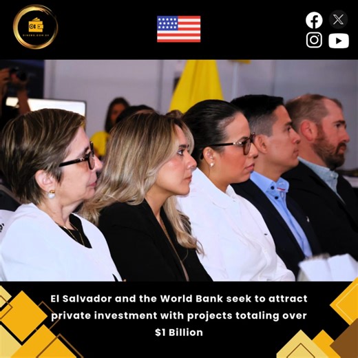 #Economy El Salvador 🇸🇻 presented a project portfolio 📁 exceeding $1 billion in international financing 🌐💰 during the Oportunidades event, organized jointly with the World Bank 🌍🏦, with the goal of attracting national and international private investment 💼✨ in strategic development sectors. Read here https://shre.ink/SzNc Cancillería de El Salvador Banco Mundial #ElSalvador #Inversión #WorldBank #DesarrolloSostenible #Proyectos #Finanzas #Oportunidades #InversiónPrivada | dinero.com.sv
