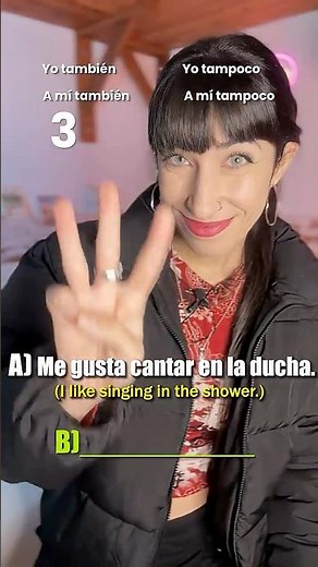 Spanish quiz! Yo también vs A mí también