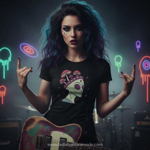 Psychedelic Alien T-Shirt | Trippy Mushroom Cosmic Design