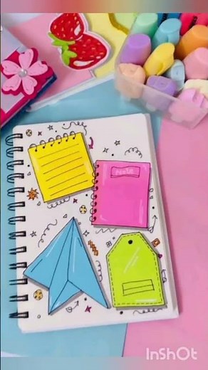 DIY Sticky Notes Notebook Decoration 🌸