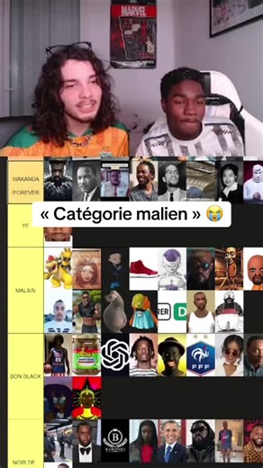 Tier list des noirs c’était hilarant Twitch : Zoditrix and @Abdoul