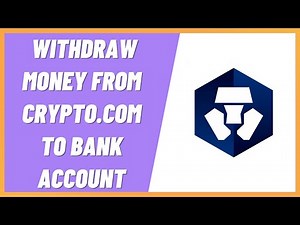 How to Withdraw Money from Crypto.com to Bank Account