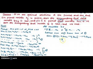 Complementary Slackness Conditions