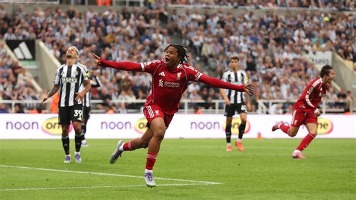 Newcastle 2-3 Liverpool: Teenage Ngumoha saves Reds after collapse vs 10-man Magpies