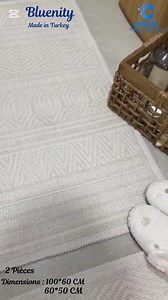 Tapis Salle de bain 💥 Made in Turkey 💯 ✔️ 2 Pièces ✔️ Dimensions :100*60 CM 60*50CM Pour commander merci d’envoyer votre numéro de téléphone ☎️ Livraison à domicile 8 DT 🚚 | Cokal