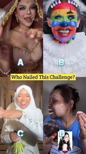 Who Nailed This Challenge? 🎯💯🏆 BOA NOITE (Tiktok Viral Trend) Dance and Makeup Transition by Đạn Thy