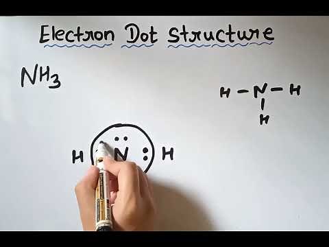 Trick to draw electron dot structure of NH3