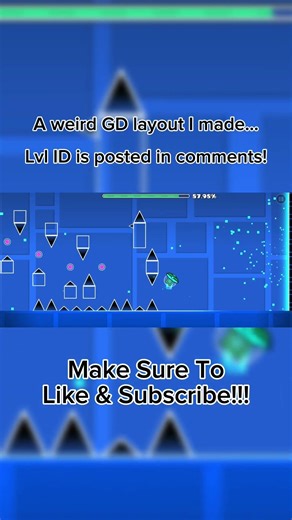 Weird GD layout I made… #gaming #geometrydash #games #gameplay #gd