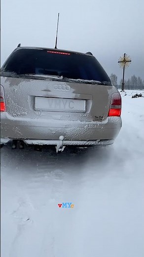 Audi A4 fwd #snowdrift #audi #winterdriving #audia4