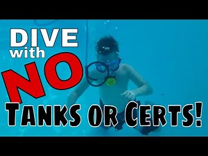 Scuba dive without tanks or certifications!!