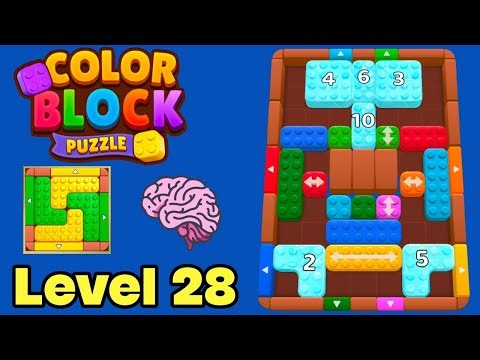 Color block puzzle 3d jam level 28 solution walkthrough