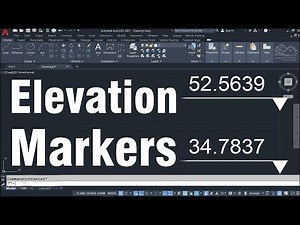 How to add elevation markers continuously and automatically using lisp in AutoCAD