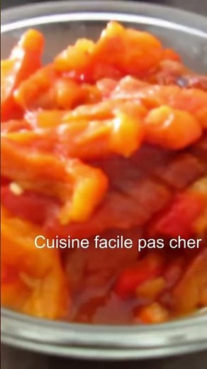 Bonne recette de poivrons rouges #cuisinefacilepascher #food