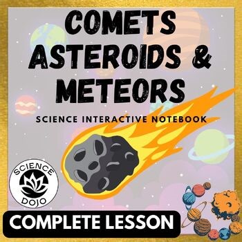 Space Lesson Notes Slides - Asteroids, Meteors and Comets Reading Activity
