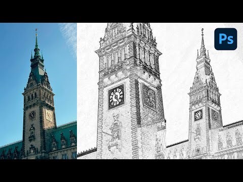pen sketch effect photoshop | New Beginners Tutorial