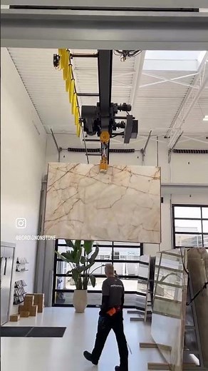 Cristallo Gold quartzite Slab at Bordignon Stone