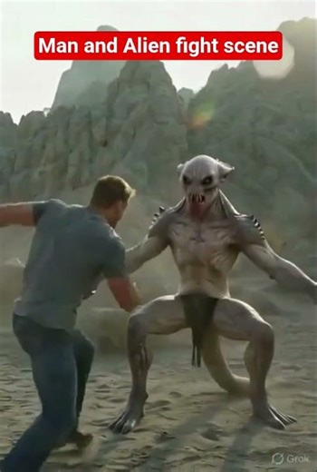 Man fighting with dangerous alien creature #marvel #lifeisbutadream #funny #animation #automobile