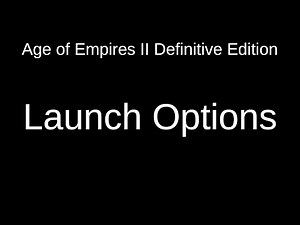 Launch Options for Age of Empires II: Definitive Edition