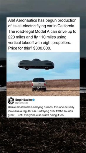 The World’s First Real Flying Car Finally in Production #car #fly #tech