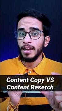 Content Copy VS Content Research
