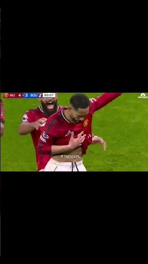 MATHEUS CUNHA DANCE CELEBRATION - MANCHESTER UNITED vs BOURNEMOUTH