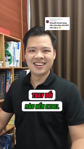 Cách thay đổi giao diện của excel sang nền màu đen
