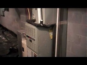 American Standard Freedom 90 gas furnace starting up