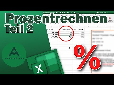 Prozentsatz mit Excel ermitteln