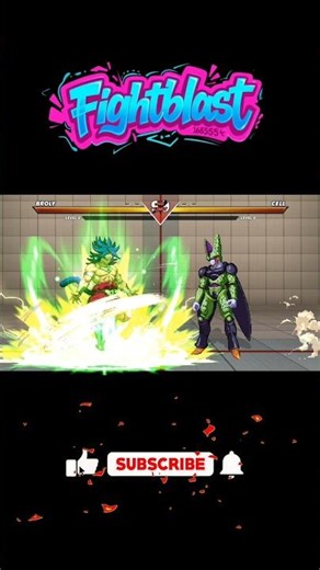Broly vs Perfect Cell #broly #cell #perfectcell #mugen #shorts