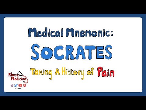 MEDICAL MNEMONICS: SOCRATES - Diagnosis of Pain Mnemonic | History Taking of Pain | Rhesus Medicine