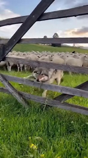 Wolf Breaks Through Fence and Sends the Flock Running! 🐺🐑💨 #Wildlife #WolfAttack #SheepFarm NatureUnfiltered AnimalInstincts SurvivalInNature WildlifePlanet FarmLife PredatorVsPrey NatureMoments ViralVideoシ | Wow Animal Facts