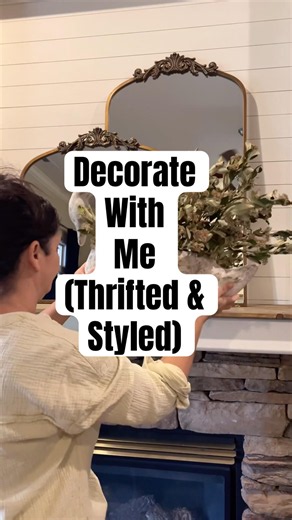 Transforming this space. Thrifted home decor | thrifted upcycled styled | budget friendly decorating