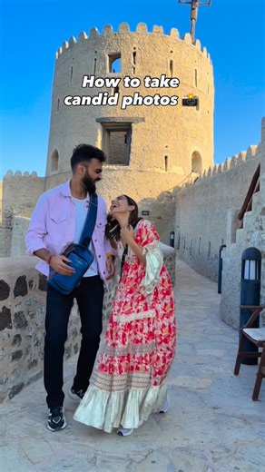 KAYZAL & SACHIN | Lifestyle & Travel on Instagram: "Loved this candid photo hack❤️ Share this with your partner to try getting candid pictures in such a fun way ✨ . . . . . [ couple photo ideas, photo poses, couple reels, candid photos] #couplegoals #trendingreels #trending #reelitfeelit #coupleshoot"