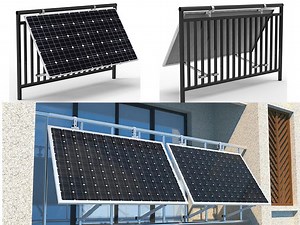 [Hot Item] 600W-1000W Germany Balcony Solar System Adjustable Solar Mount Bracket Small on Grid Solar Balcony Power Plants Balkonkraftwerk